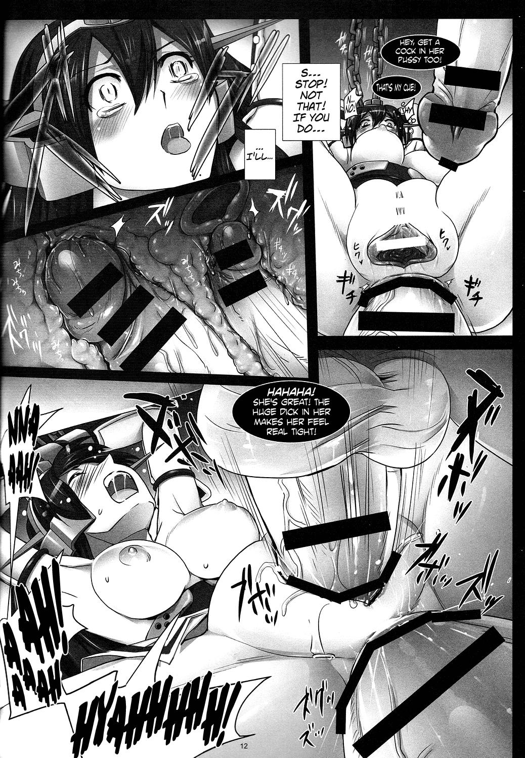 Orgasmus Senkan Nagato wa Beitei ni Sesshuu sareri | Battleship Nagato confiscated by the US. - Kantai collection Latex - Page 11