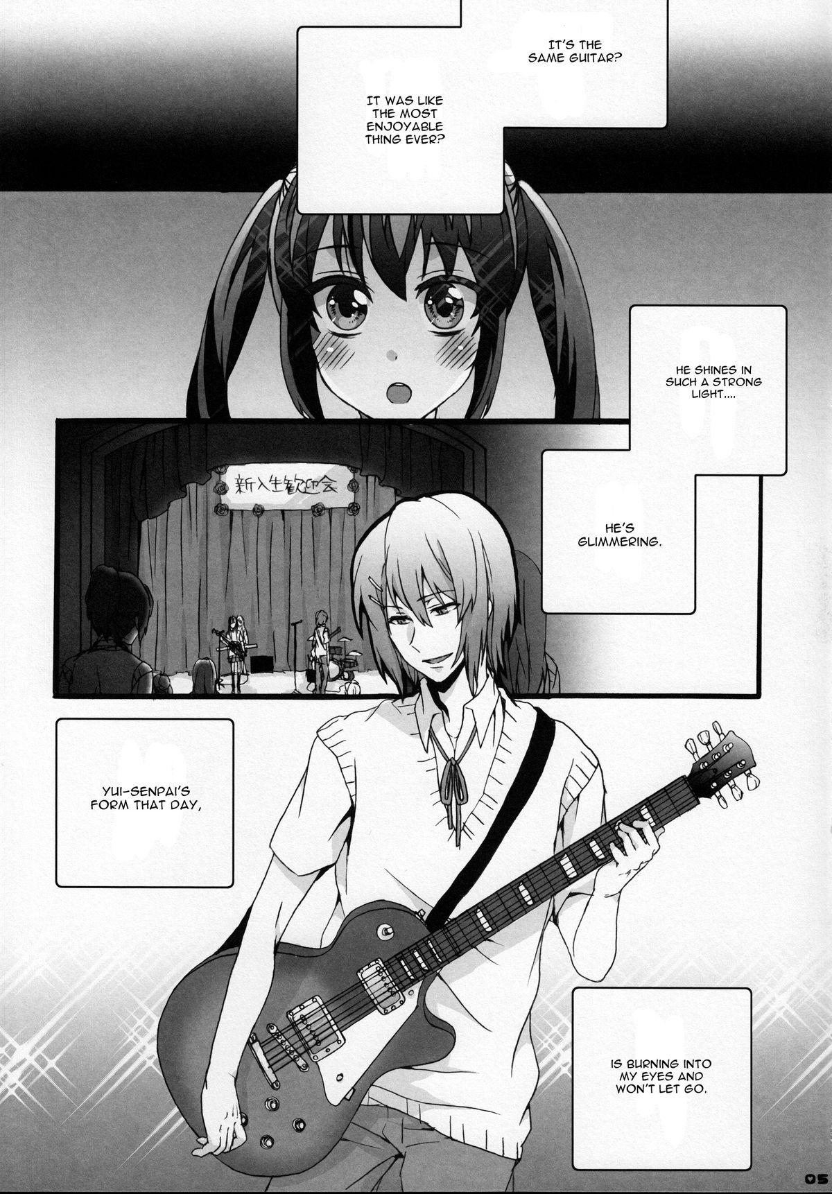 Wanking Yui Azu Hotchkiss - K-on Bang - Page 4