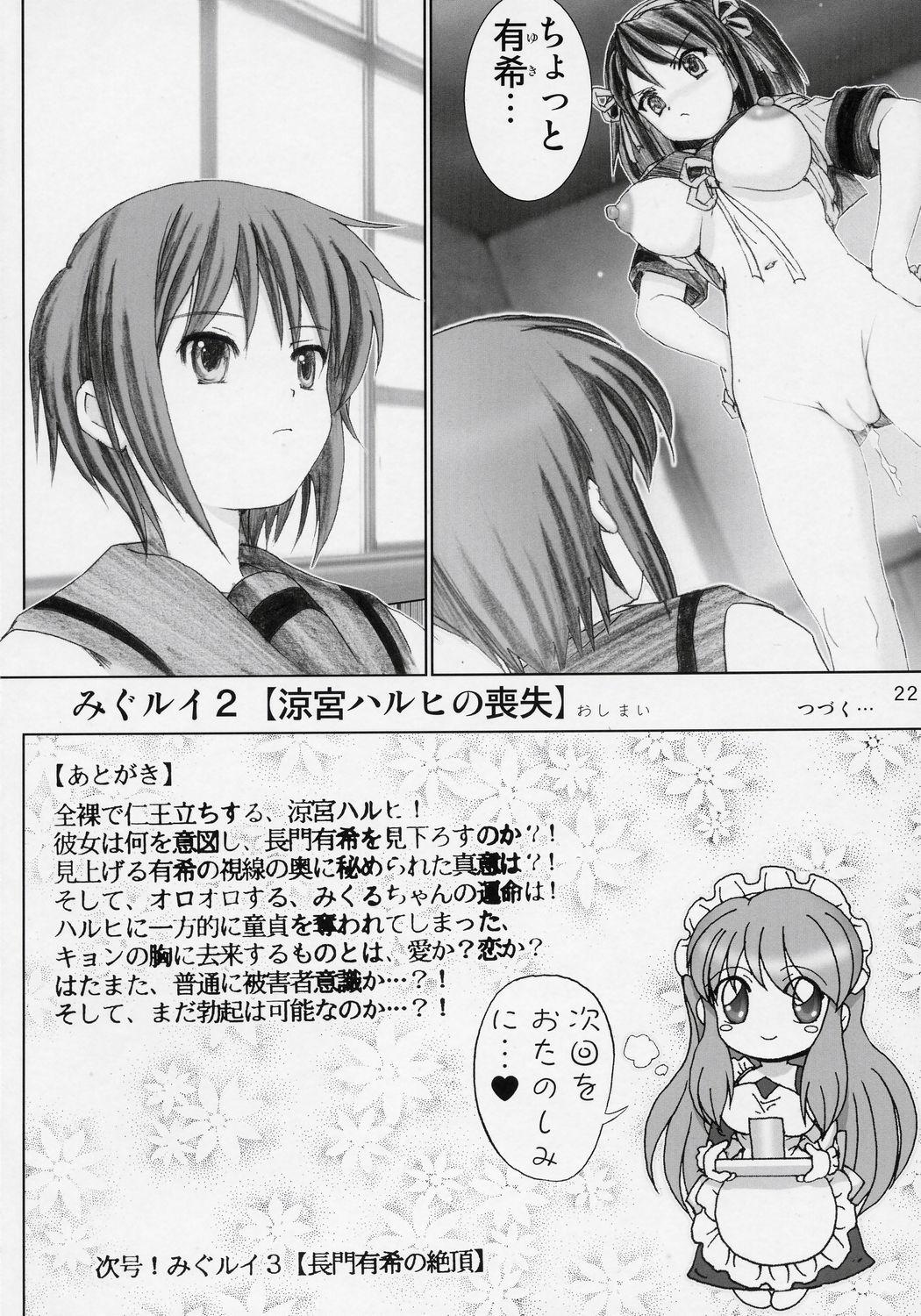 Petite Teen Migurui 2 - The melancholy of haruhi suzumiya Animated - Page 21