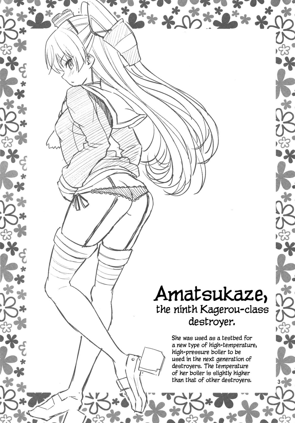 Cheating Wife Amatsukaze-chan Asekkaki | Amatsukaze Sweats a Lot - Kantai collection Groupsex - Page 2