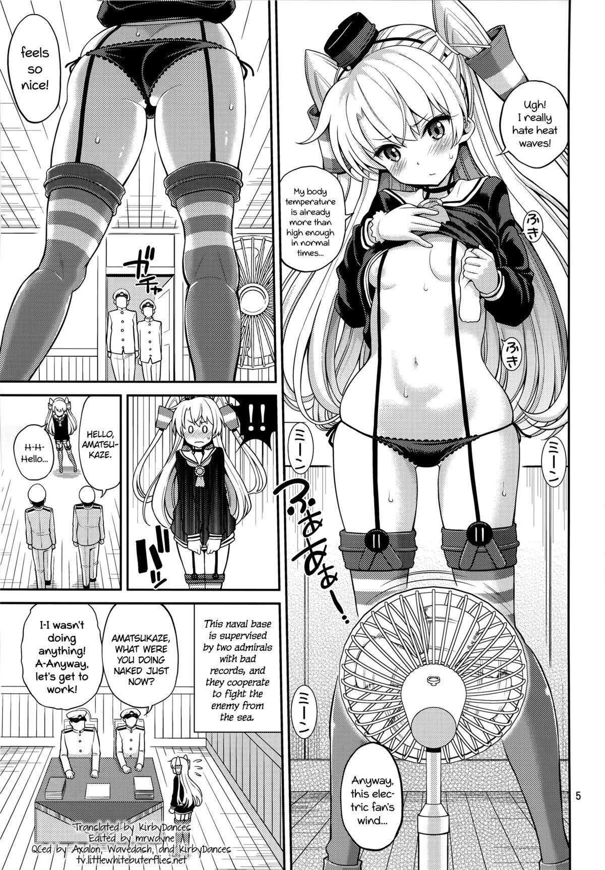 Girl Get Fuck Amatsukaze-chan Asekkaki | Amatsukaze Sweats a Lot - Kantai collection Insane Porn - Page 4