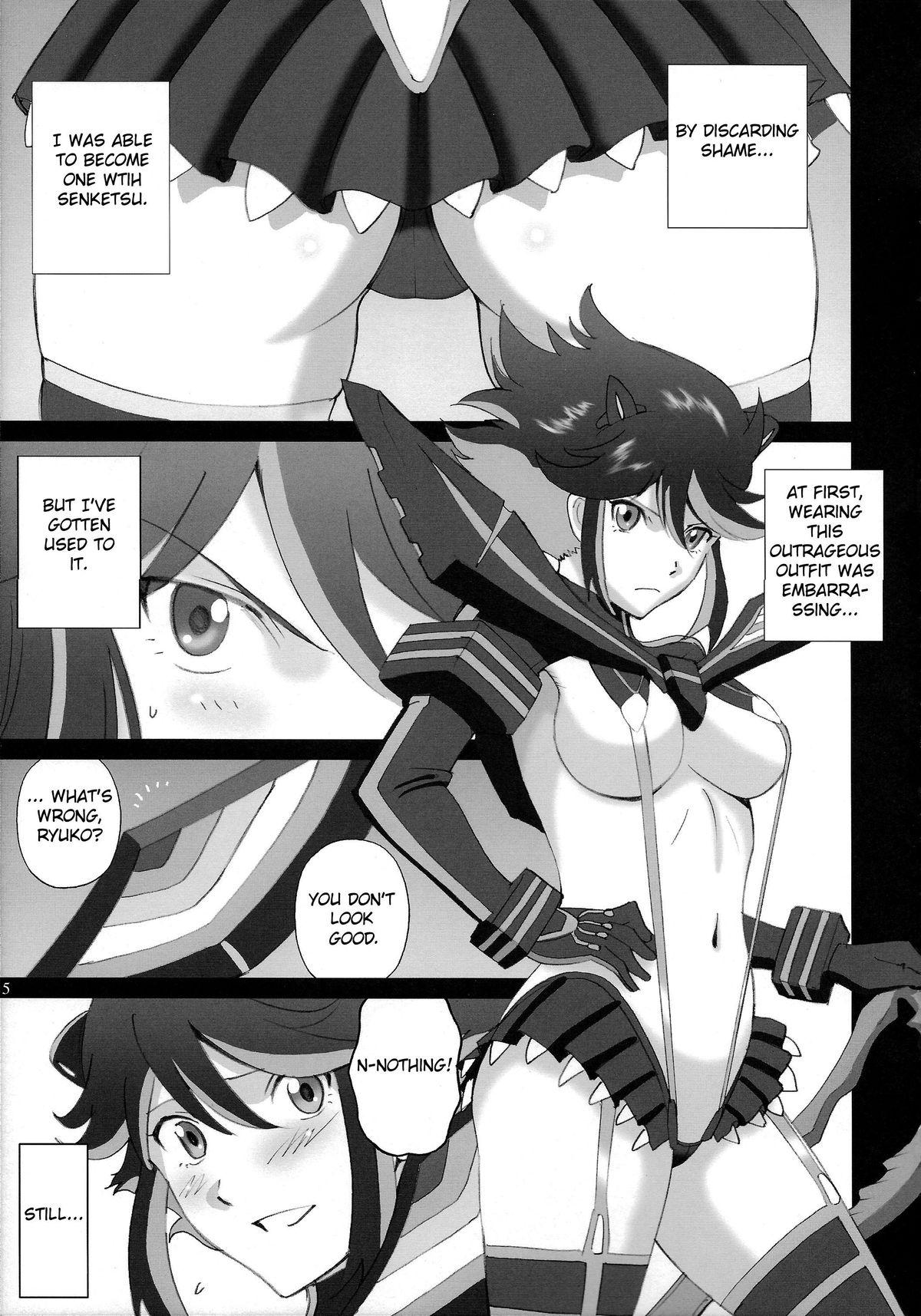 Girl Fucked Hard Hamidashi Ryuuko | Overflowing Ryuko - Kill la kill Behind - Page 4