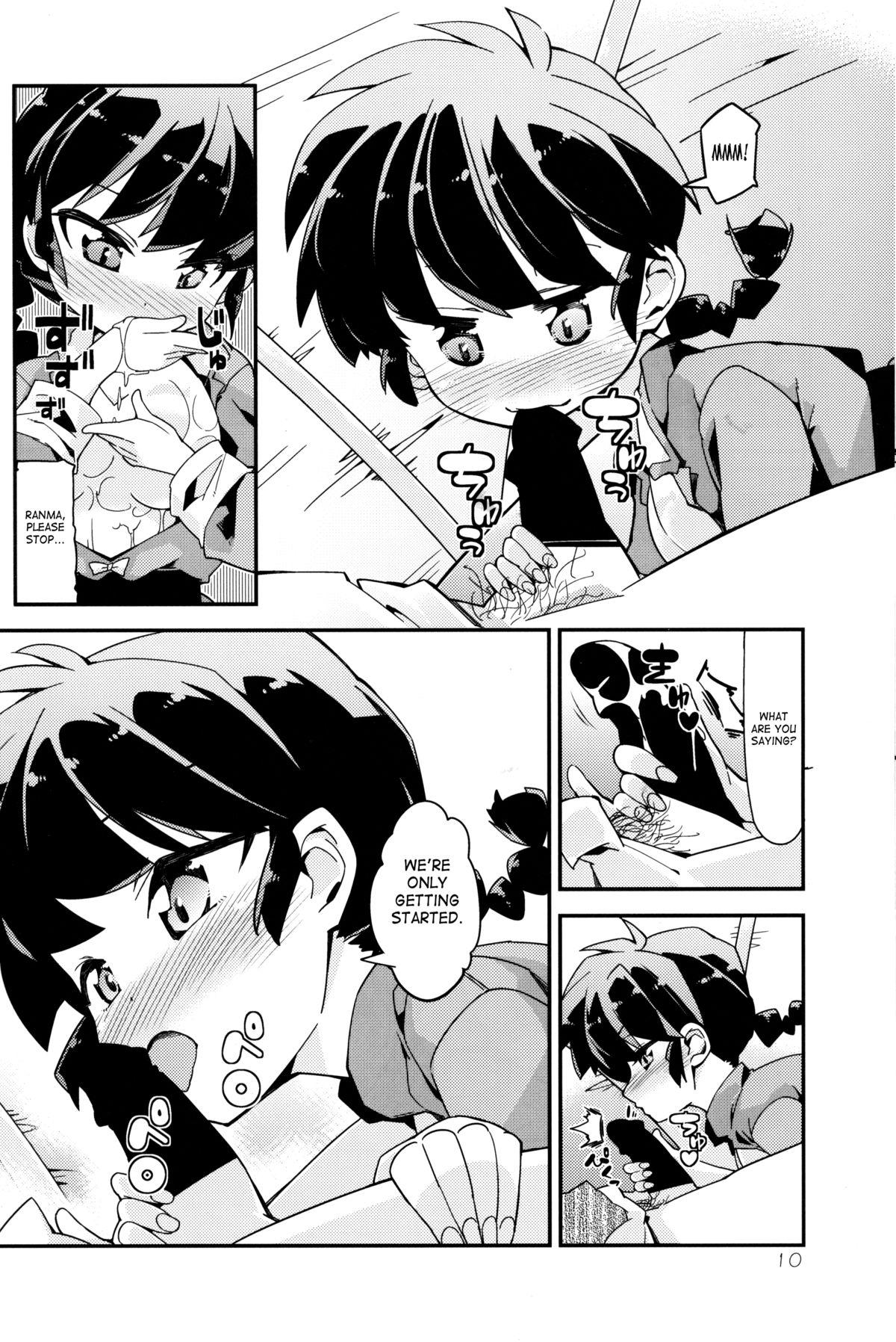 Putita Koi no Tsurizao de Tsurarete Shimata Ranma ga Ryouga to Nyan Nyan suru Manga - Ranma 12 Deep Throat - Page 9