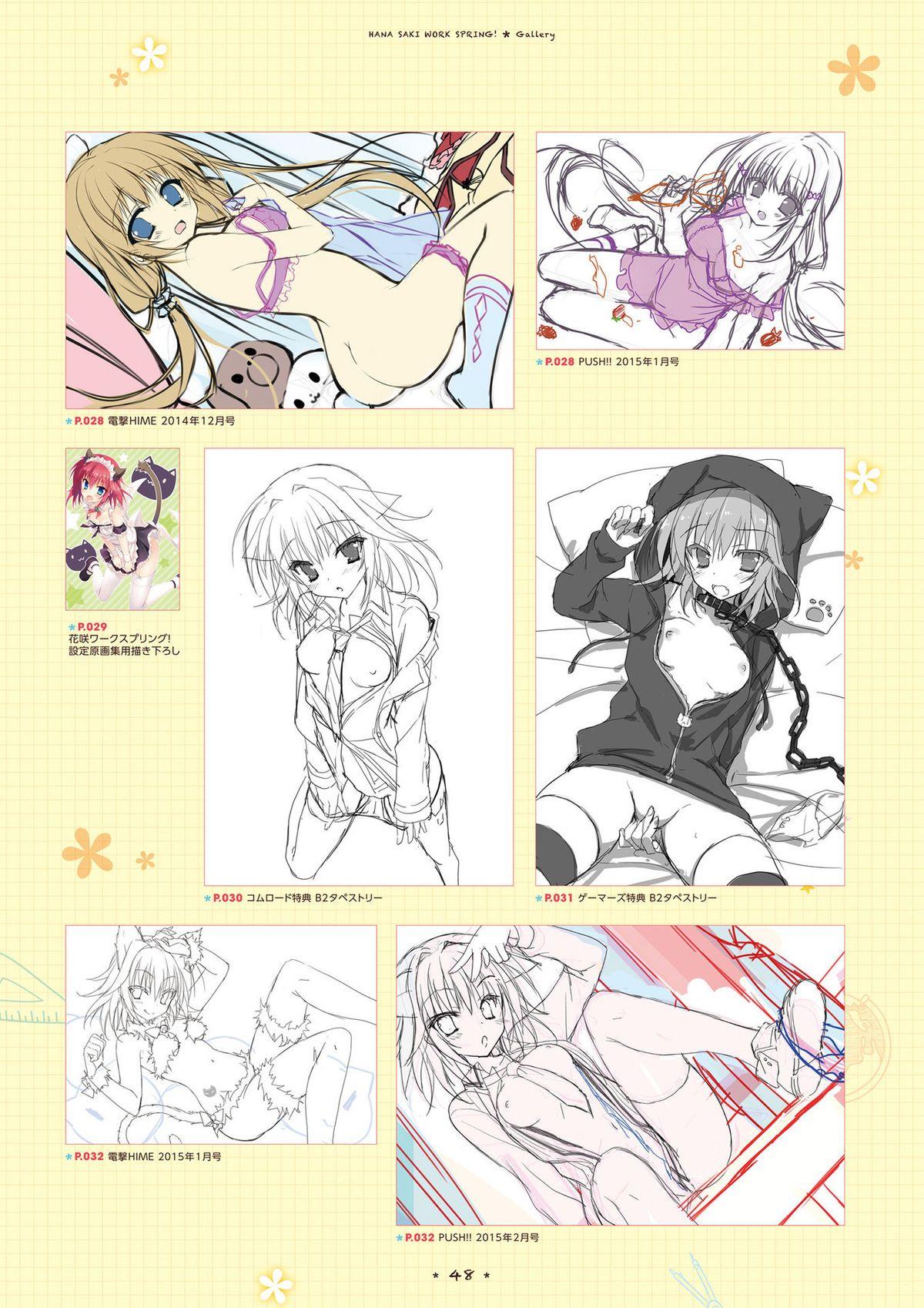 Hanasaki Work Spring! Visual Fanbook 45