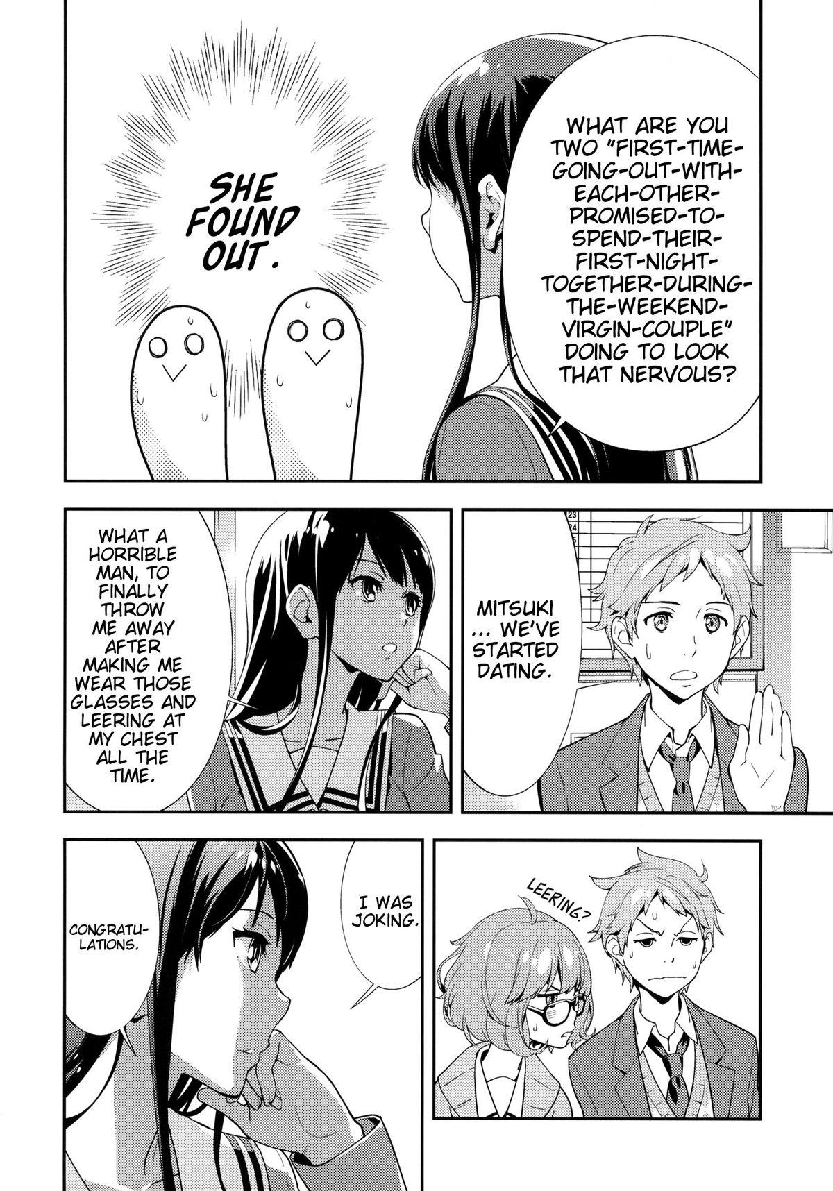 Best Blow Job Ever EXCLUDE - Kyoukai no kanata Butts - Page 9