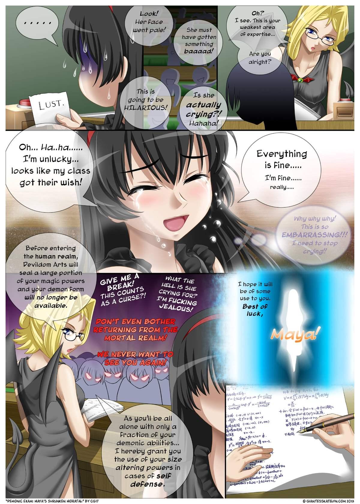 Blowing Demonic exam 1 Maya's Shrunken Mortal Anale - Page 6