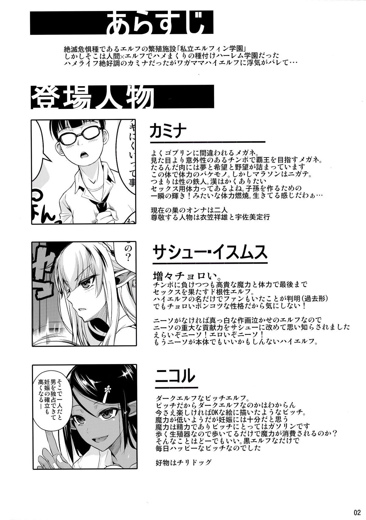 Twistys High Elf × High School Shiro × Kuro Penis - Page 3