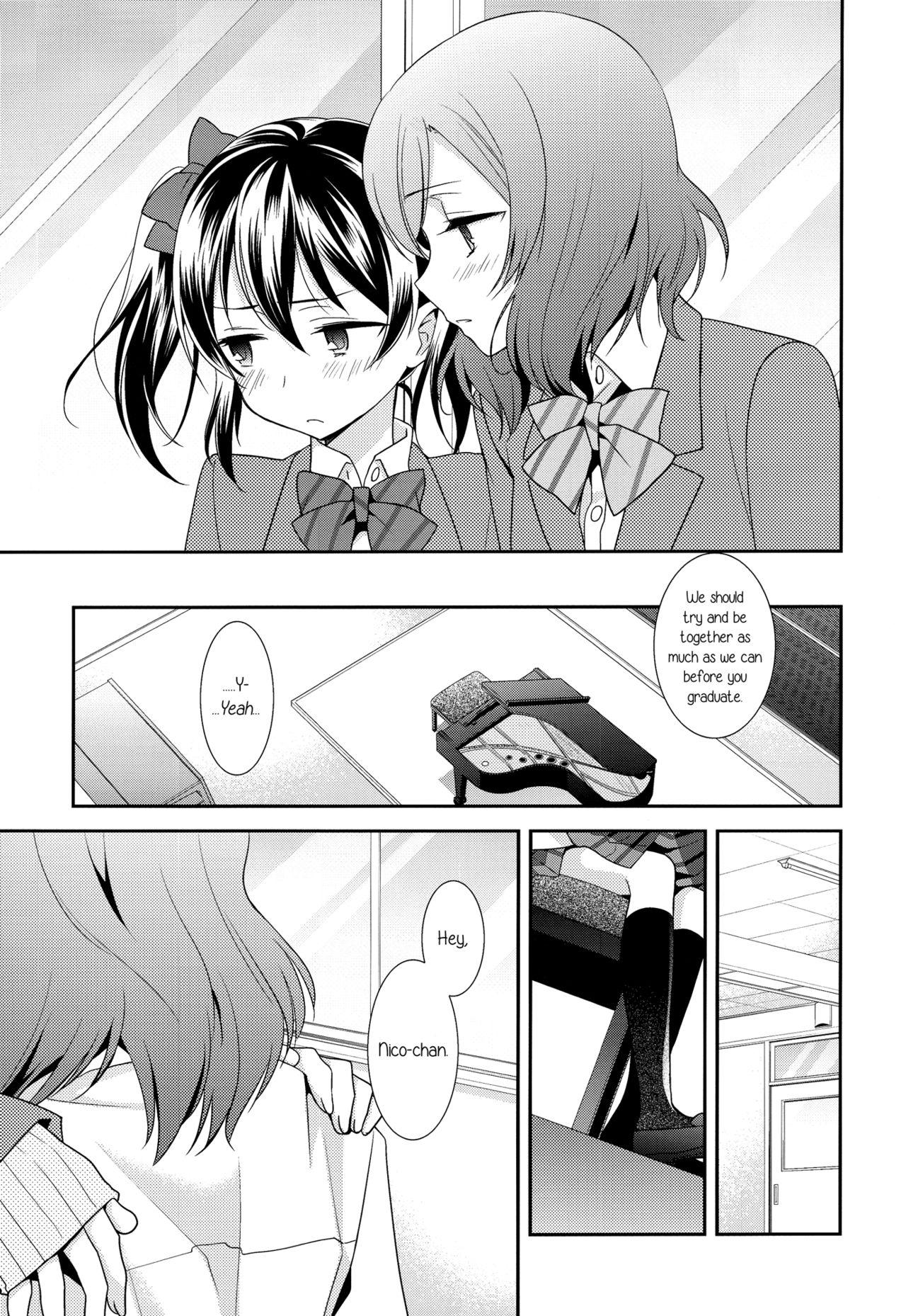 Jerking Off (Anata to Love Live! 5) [Sweet Pea (Ooshima Tomo)] Uchuu No.1 Idol Nico-nii ga Choro Sugi Maki-chan ni Okoru no wa Atarimae desu. (Love Live!) [English] [GiB + Yuri-ism] - Love live Piercing - Page 12