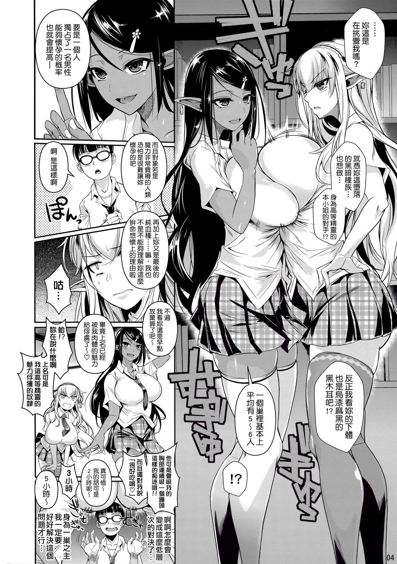 Gay Fuck High Elf × High School Shiro × Kuro Girl Fuck - Page 6