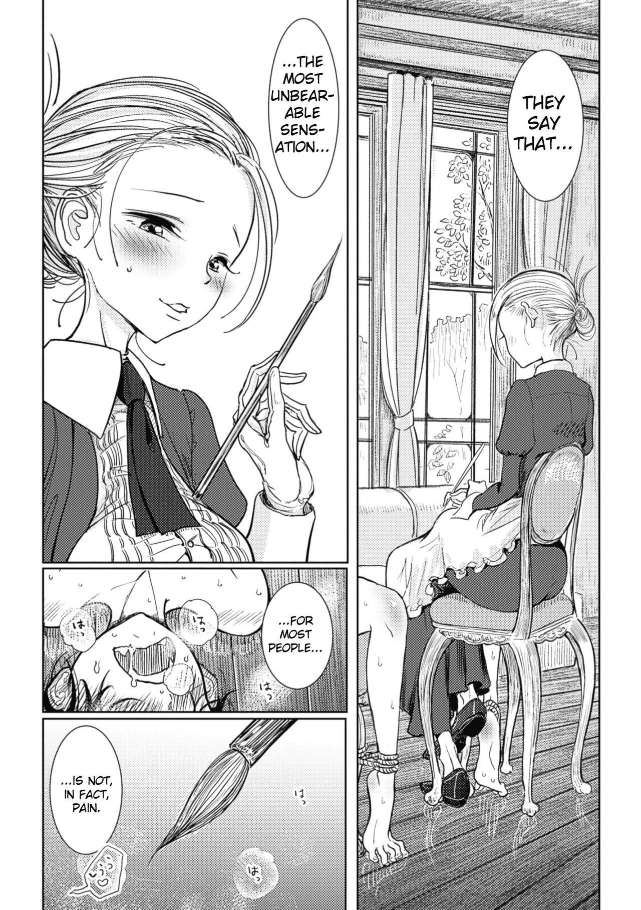 Domination Hatsujou to Choukyou no Aida | During Mating and Training Ch. 2 Footjob - Page 3