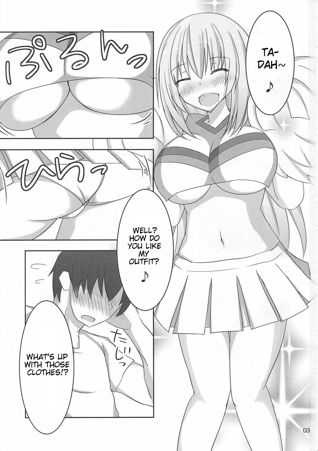 Sex Massage Kyonyuu Onee-san Kei Megami ni Yasashiku Shibori Toraretai! 2 - Hyperdimension neptunia Stepfamily - Page 3