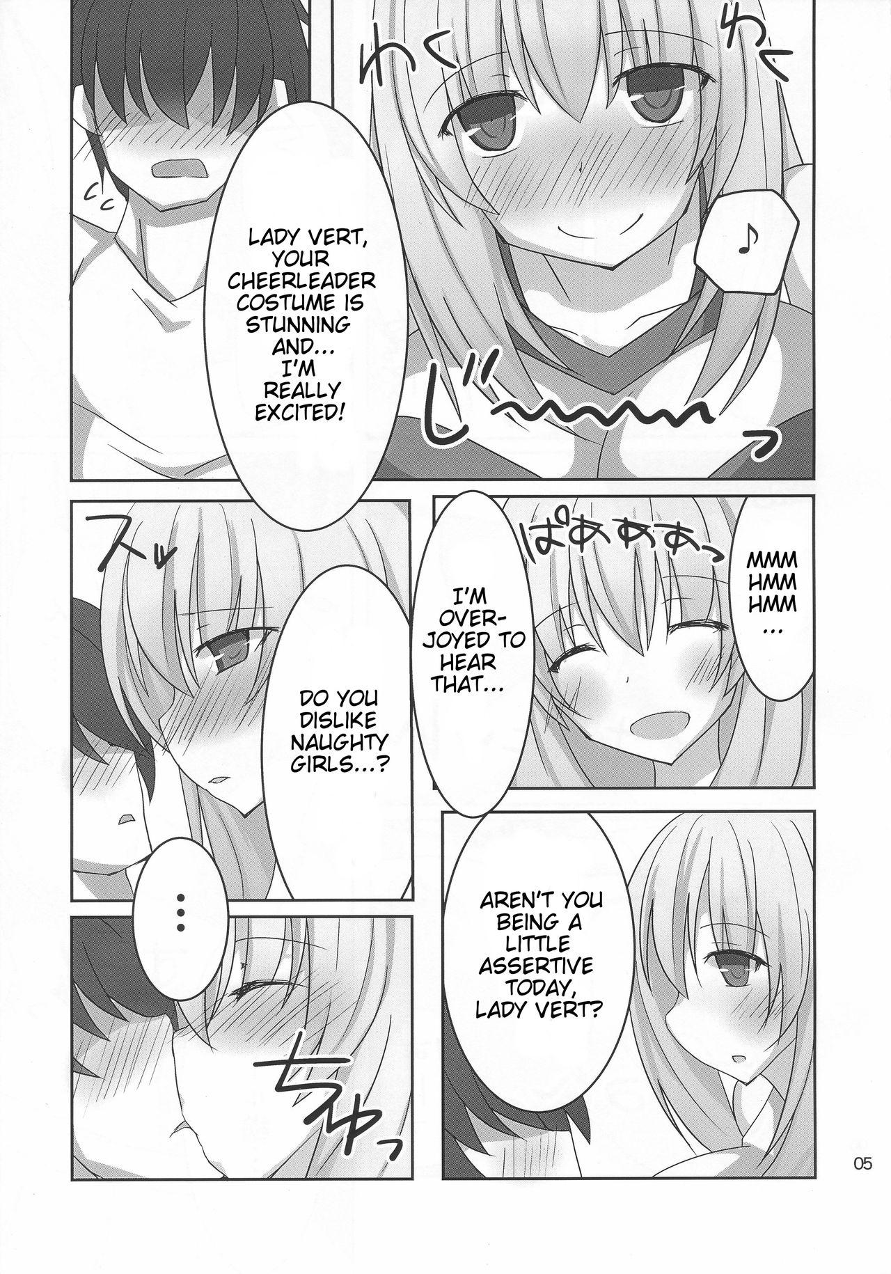All Kyonyuu Onee-san Kei Megami ni Yasashiku Shibori Toraretai! 2 - Hyperdimension neptunia Ass To Mouth - Page 5
