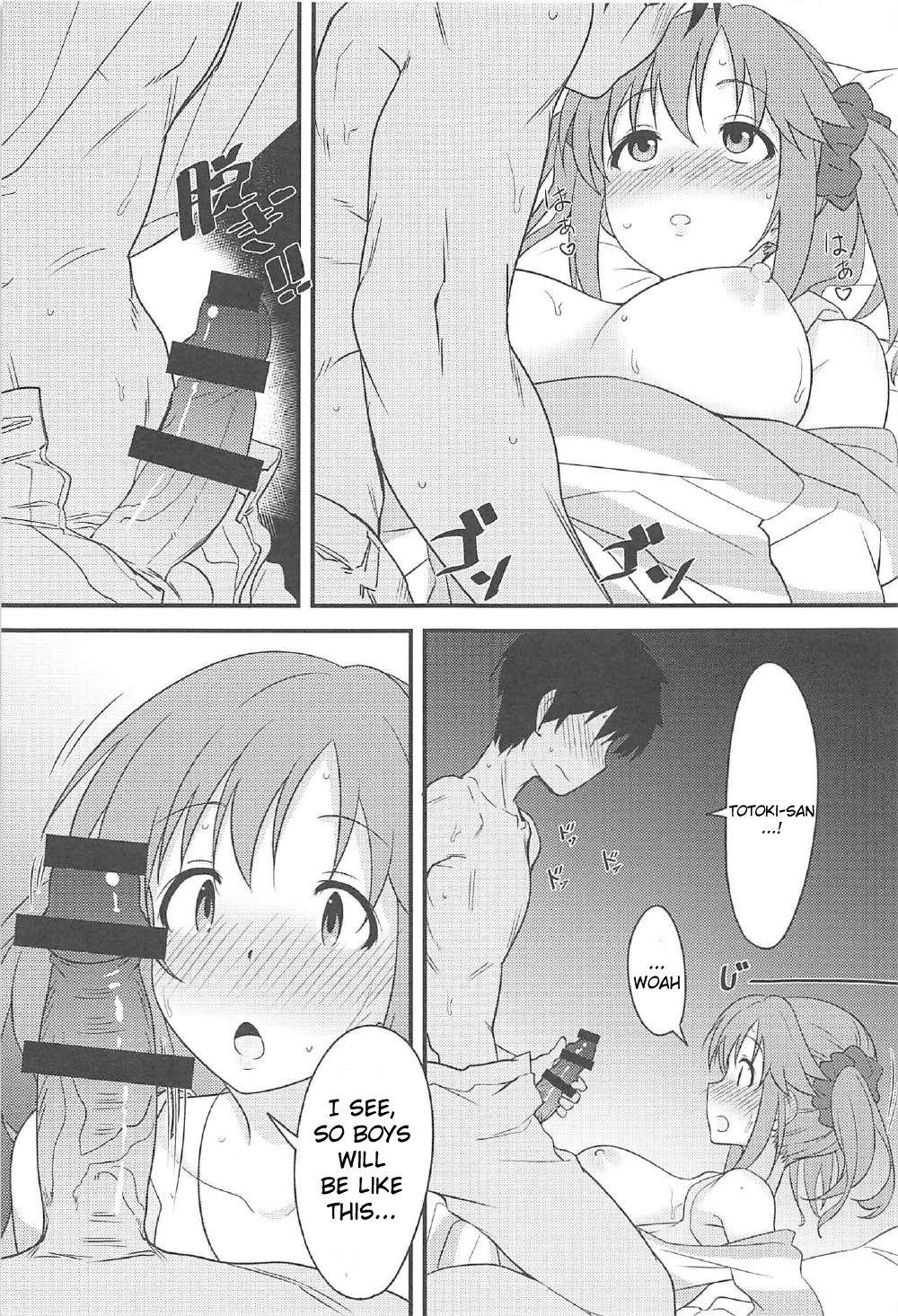 Stockings Nandaka Sukoshi, Atsukunai desu ka? | Hey, it's kinda hot in here, right? - The idolmaster Shemale Sex - Page 10