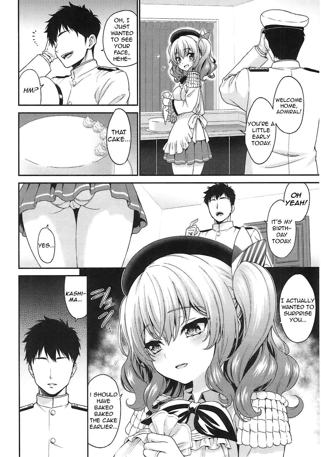 Cum Swallowing Kashima-chan no Hadaka Apron - Kantai collection Uncensored - Page 5