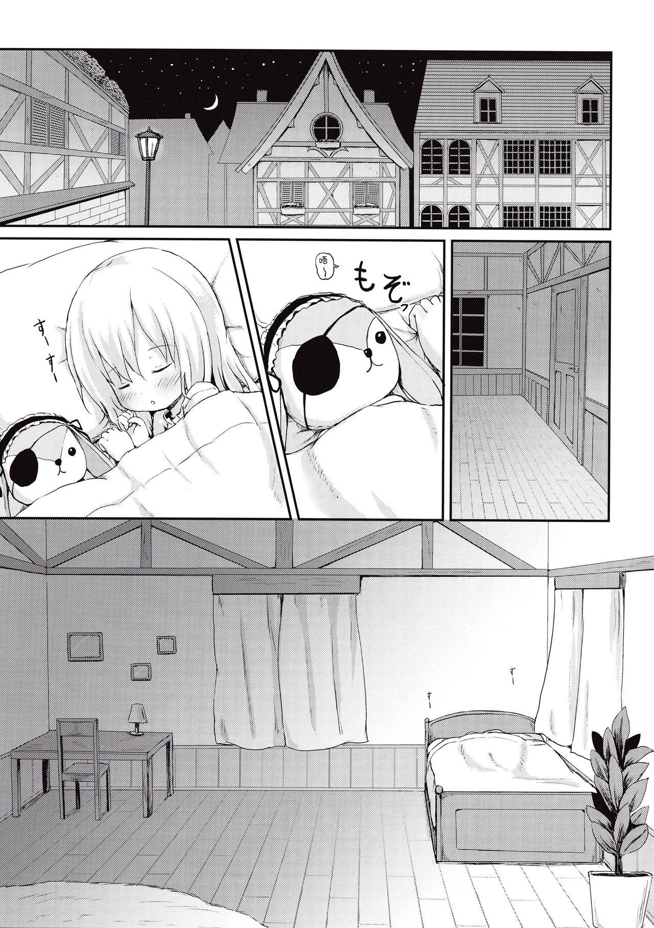 Tiny Girl Moshikashite, Chino-chan Onesho Shichatta no?? - Gochuumon wa usagi desu ka Naked Sex - Page 4