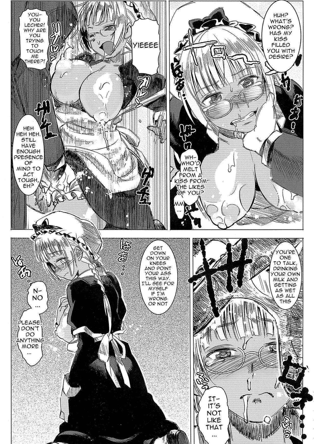 Kasshoku Kokumaro Funnyuu Maid! Baka ka!!! | Milk-spraying Creamy Brown Maid! Is She Stupid? 11
