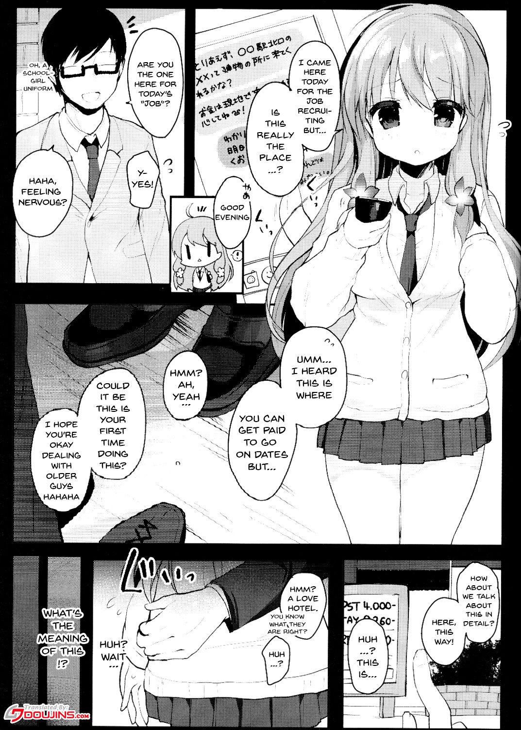 Amateur Enkou Shitemo Zettai Daijoubu da yo! ...ne? | Just a little compensated dating will be okay!... Right? - Hinabita Eating - Page 3