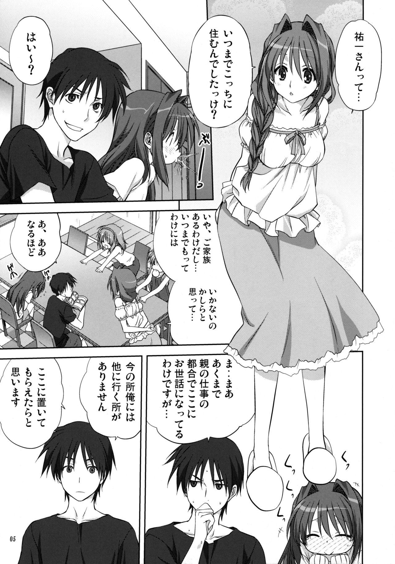 Dick Sucking Akiko-san to Issho 8 - Kanon Gays - Page 4
