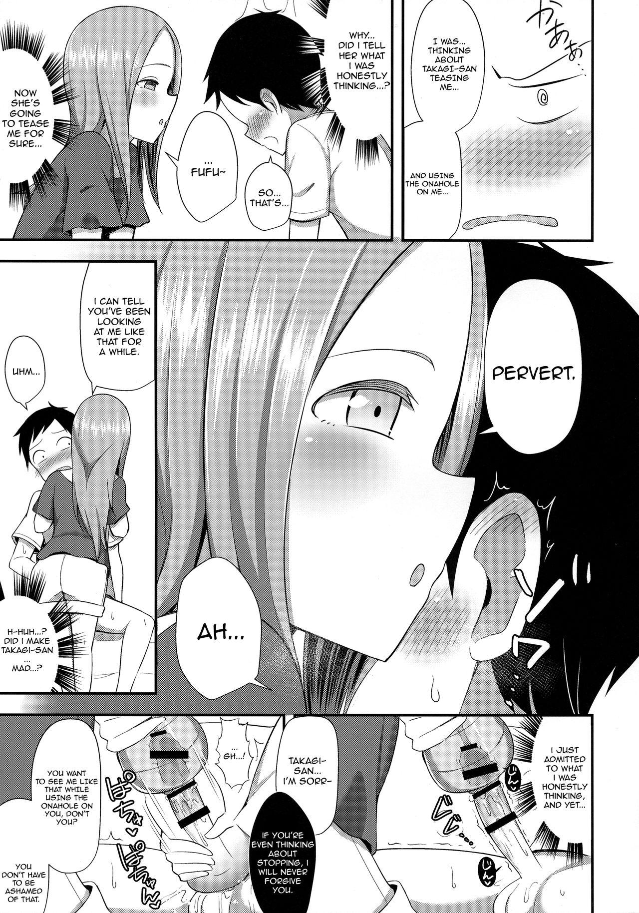 Teen Blowjob Takagi-san to Onahole - Karakai jouzu no takagi-san Adult Toys - Page 8