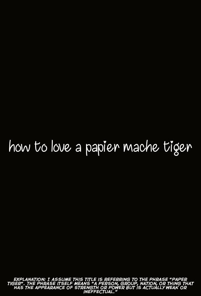Hariko no Tora no Aishikata | How to Love a Papier Mache Tiger 3