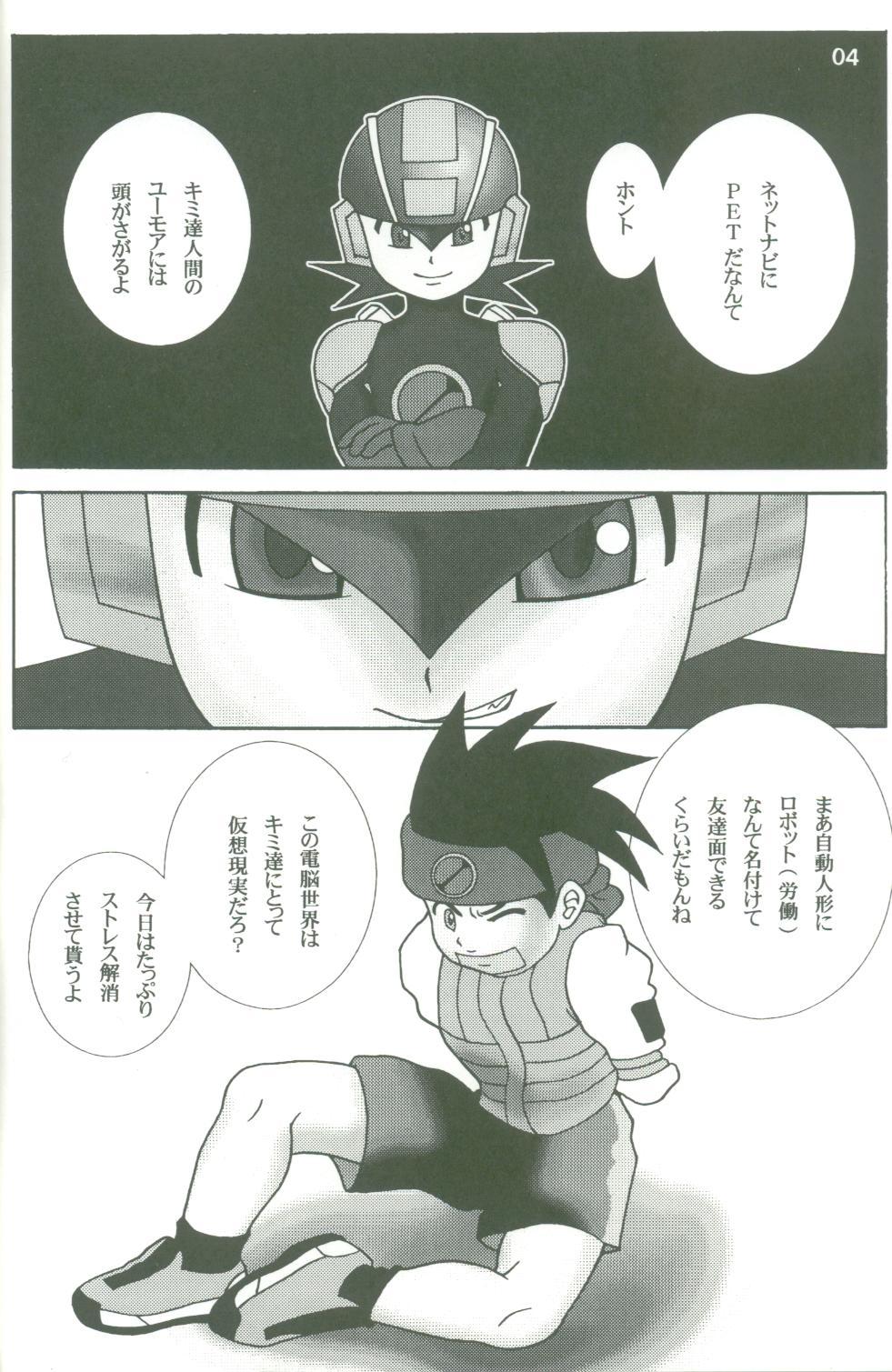 Negao Gokuraku Tokkyuu TORO - Megaman battle network Head - Page 3
