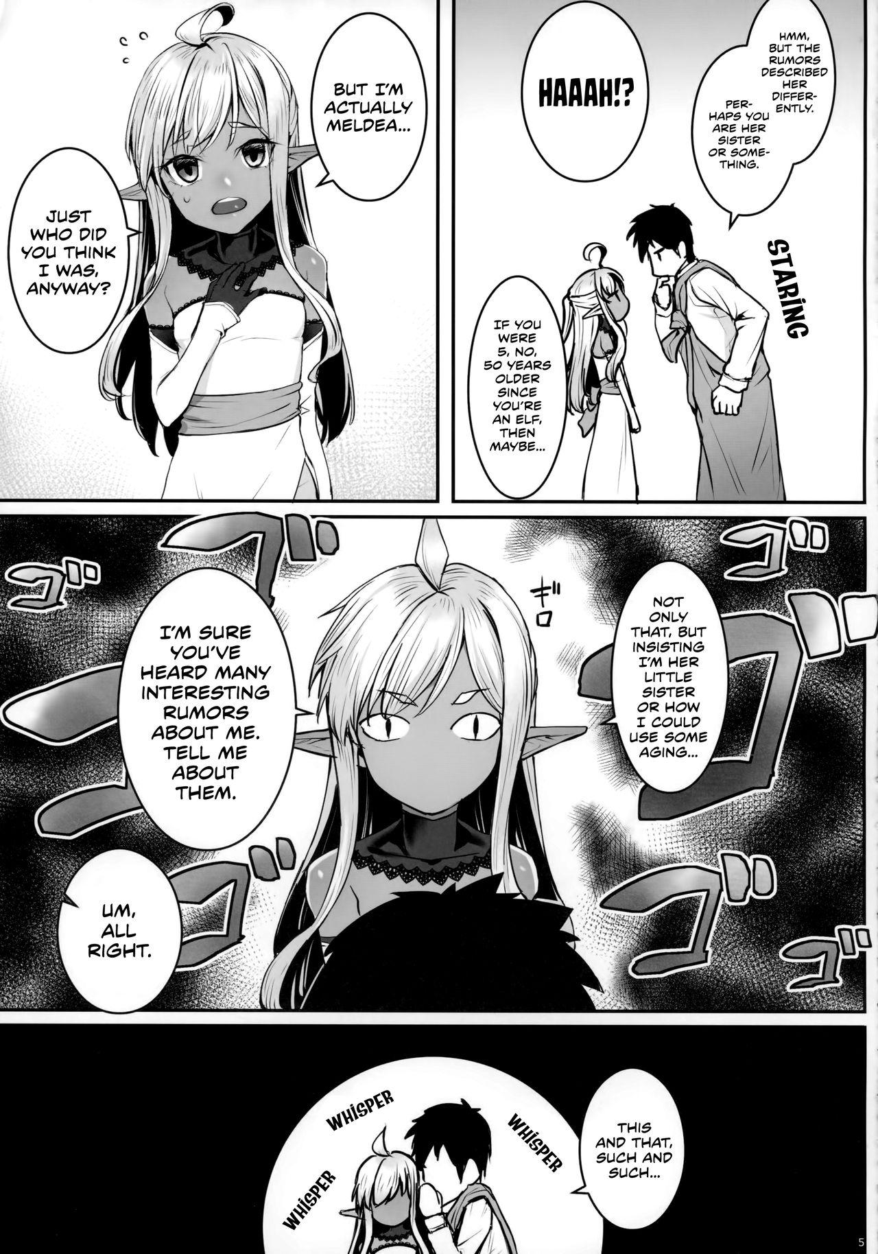 Gay Smoking Dark Elf no Himegimi to Ichakorax | TEASExing the Dark Elves' Princess - Original Suruba - Page 6