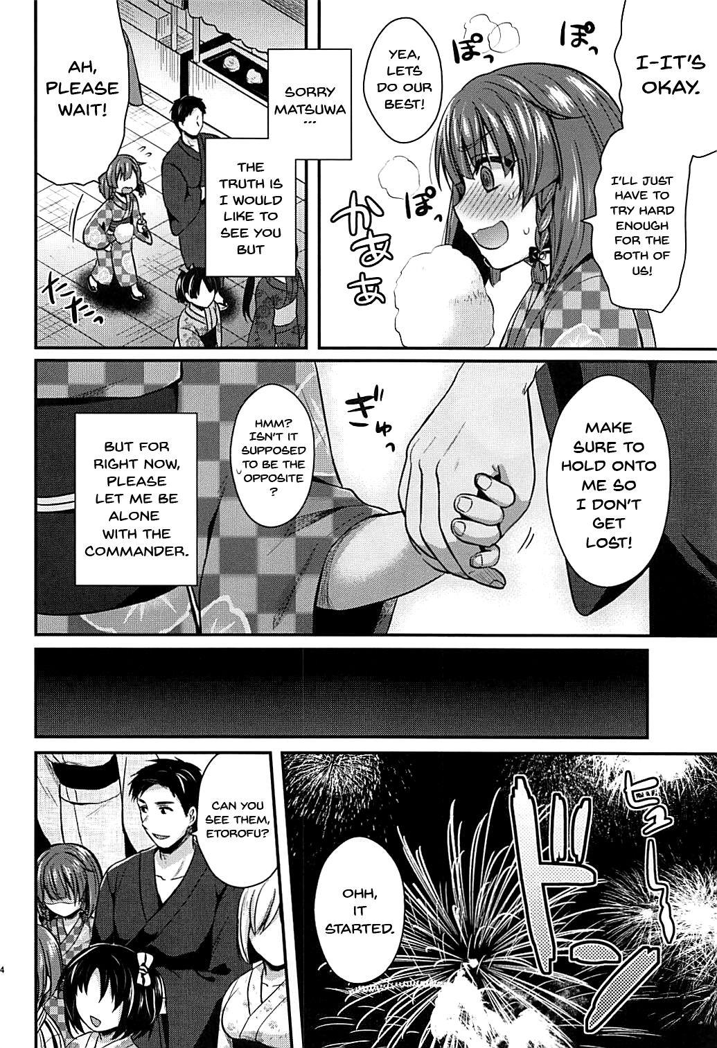 Toying Etorofu-chan to Yukata Date - Kantai collection Tranny - Page 3