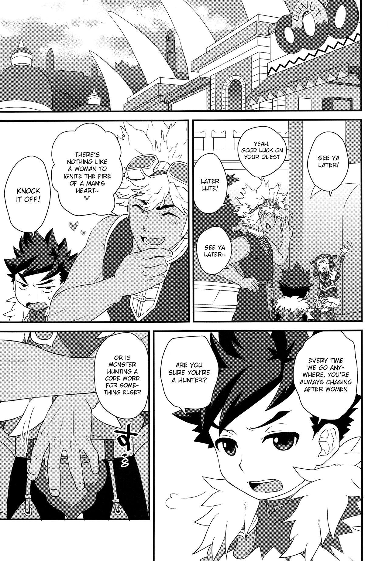 Gay Hunks Koi no Shibire Wana - Monster hunter Doggy - Page 4