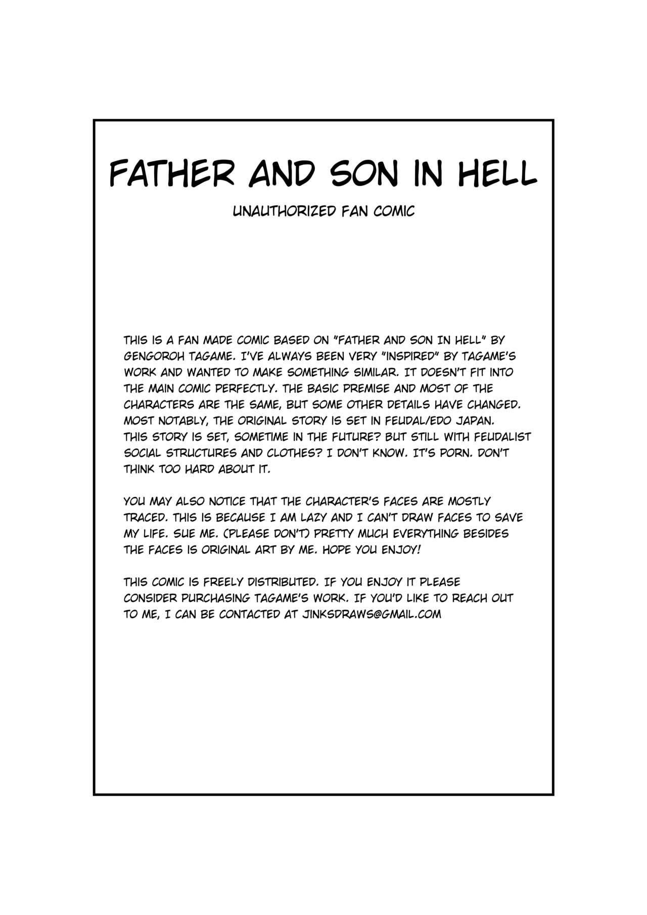 Father and Son in Hell - Unauthorized Fan Comic 0