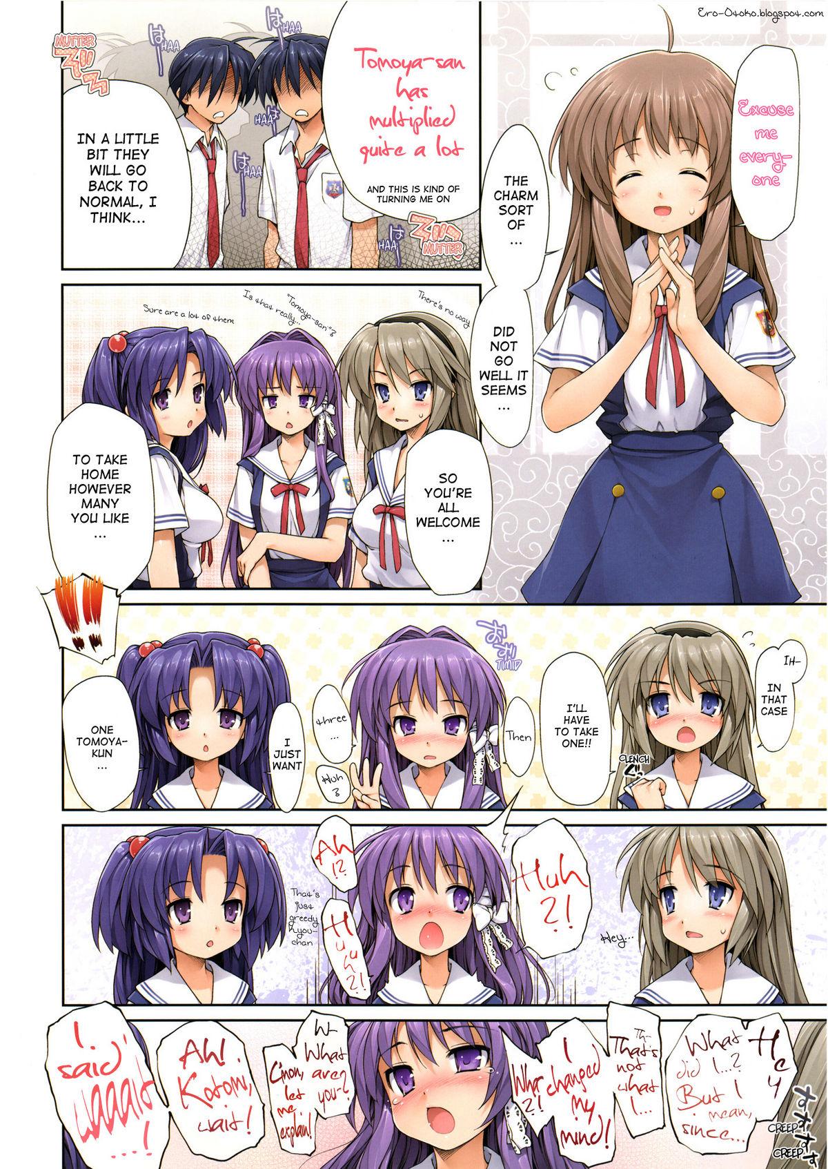 Banging OKAZ - Clannad Orgy - Page 3