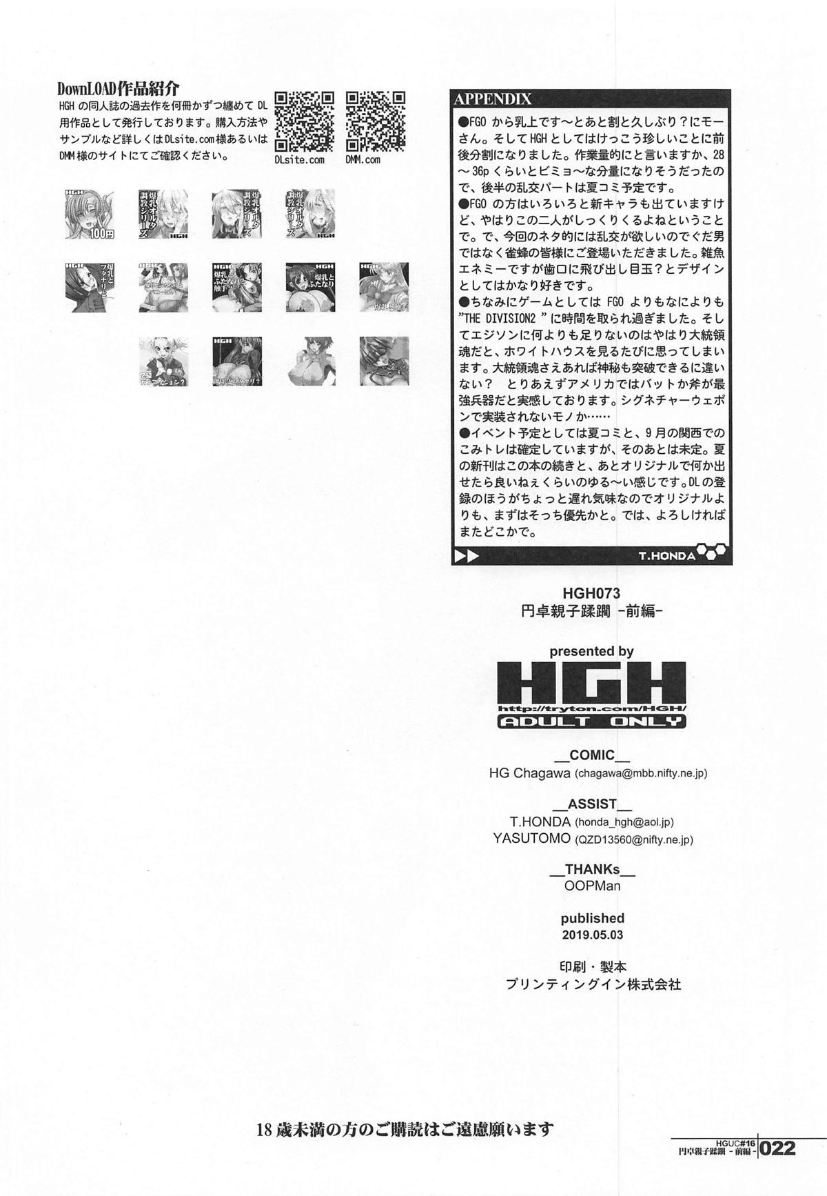Blondes HGUC #16 Entaku Oyako Juurin - Fate grand order Escort - Page 21