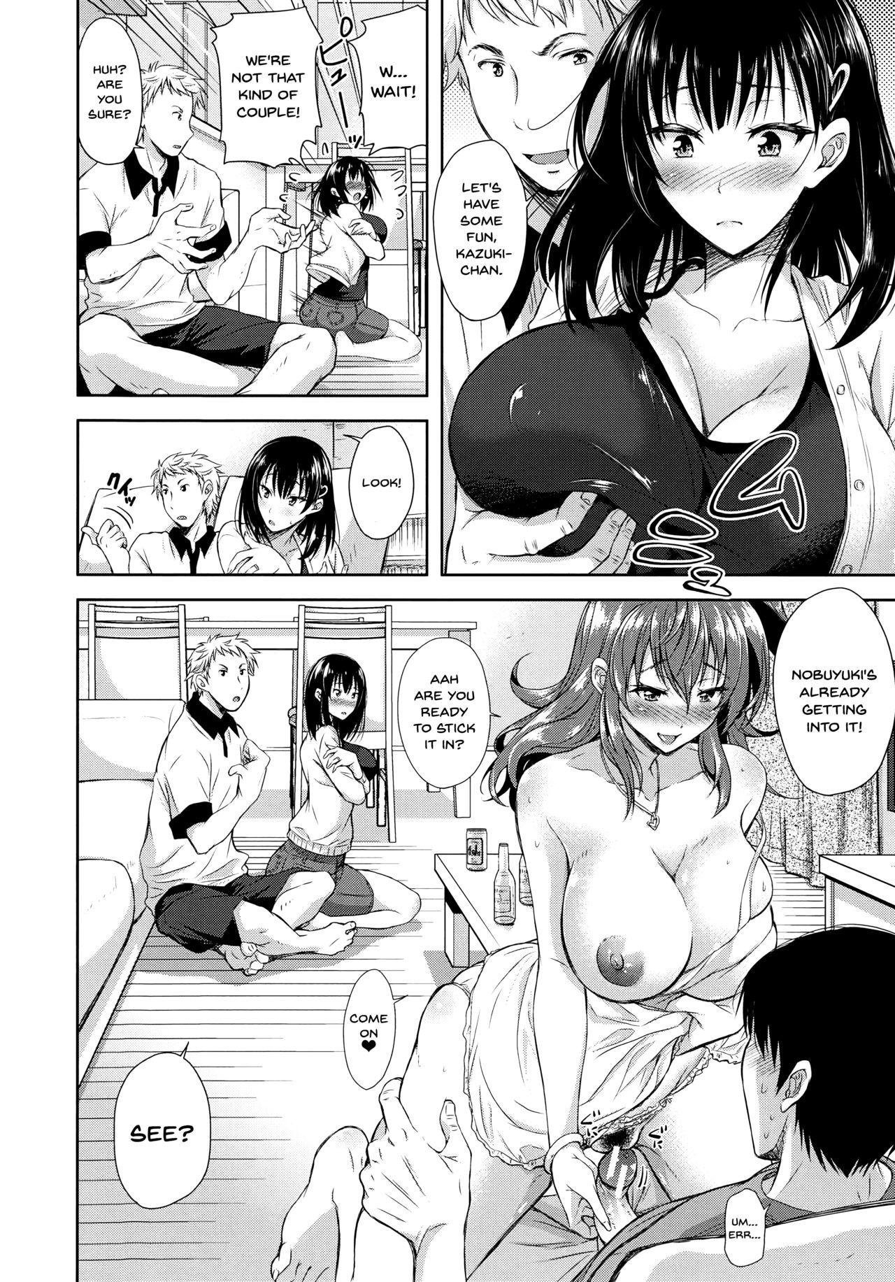 Humiliation Yokumakezuma no Sukebegao Ch. 1-5 Squirting - Page 9