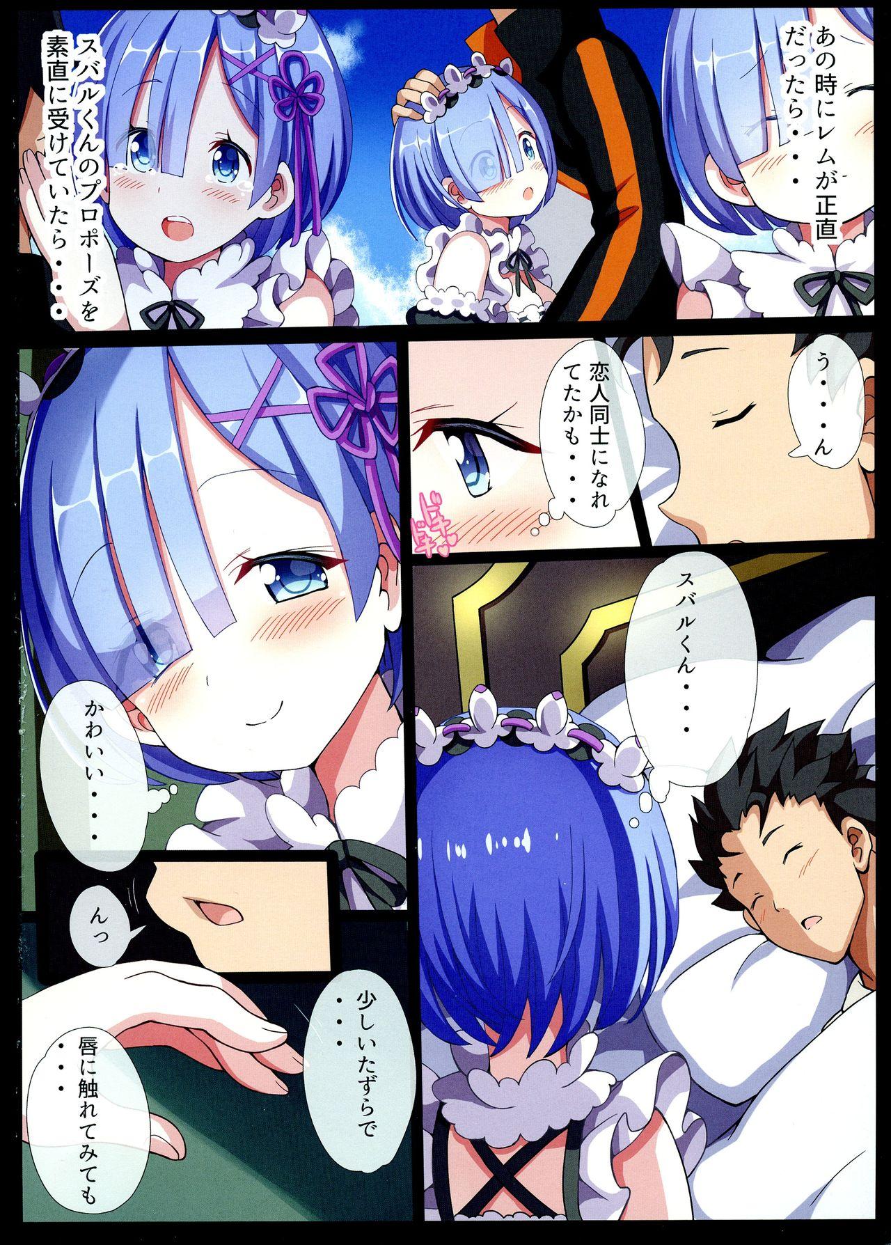 Cocks Rem no Mousou Wedding! - Re zero kara hajimeru isekai seikatsu Cams - Page 4