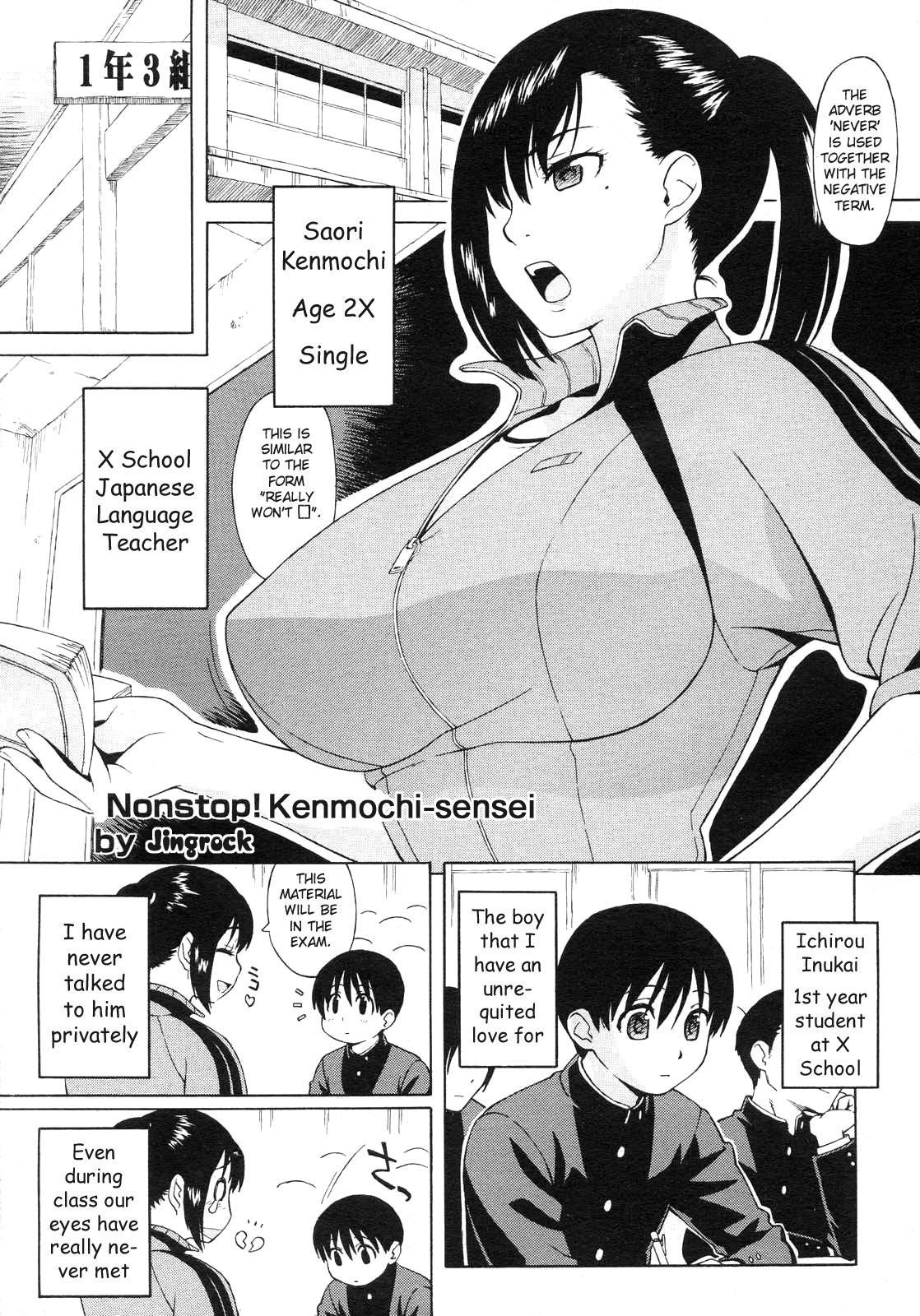 Gemidos Nonstop! Kenmochi-sensei Fodendo - Page 1