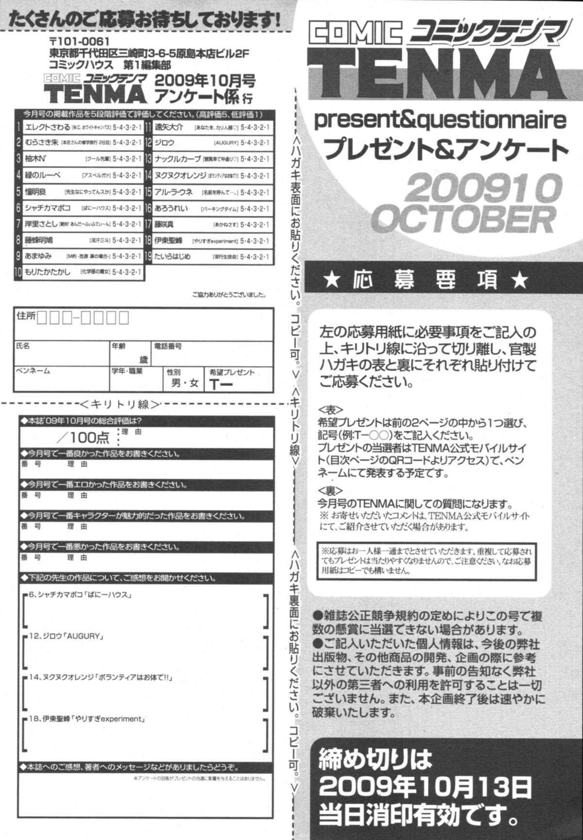 COMIC Tenma 2009-10 Vol. 137 428