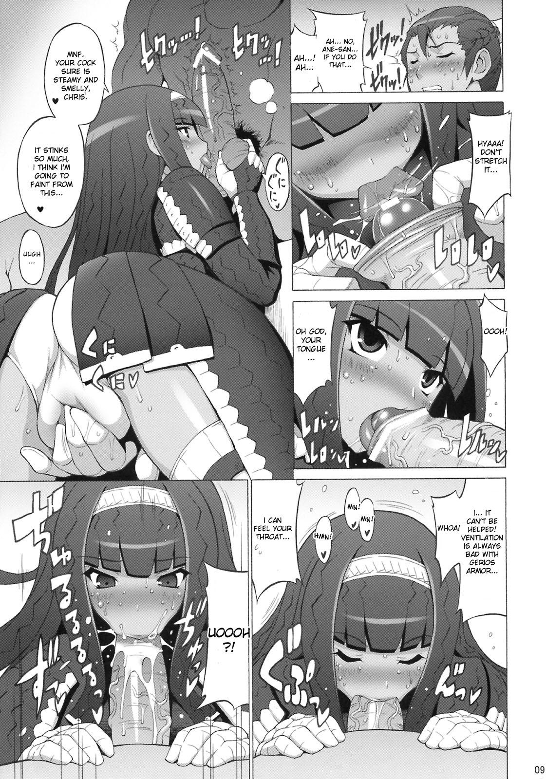 Blacks Kyonyuu Hunter 2nd | Big Breast Hunter 2 - Monster hunter Muscles - Page 8