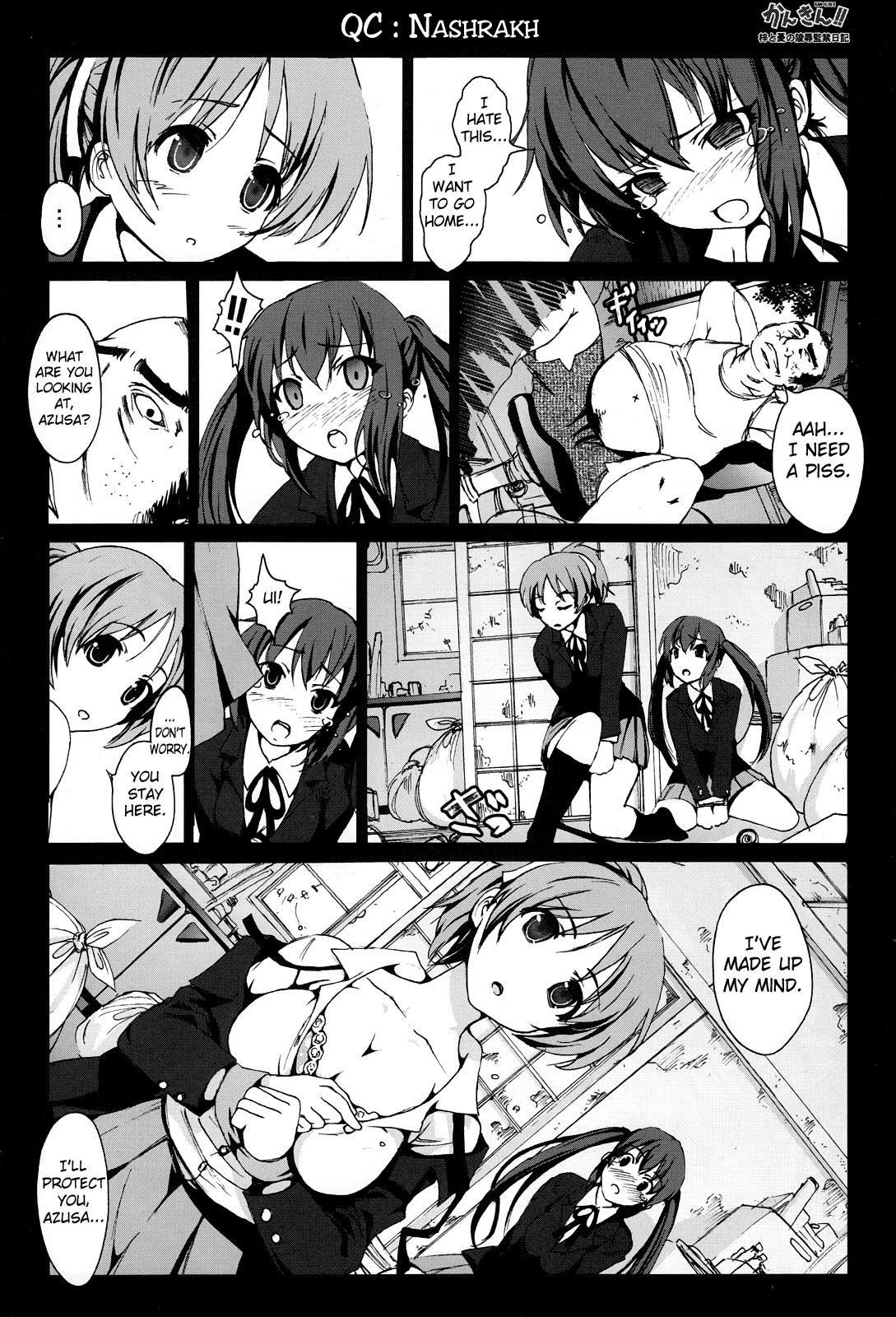 Nipples Kankin!! Azusa to Ui no Ryoujoku Kankin Nikki - K on Gordita - Page 6