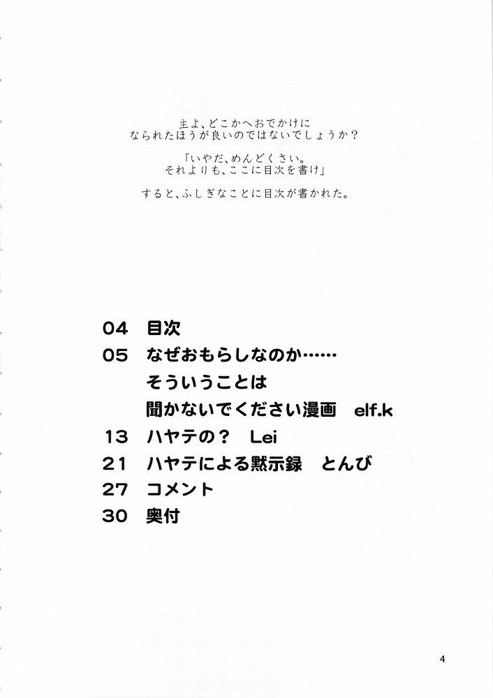 Classy Hayate ni yoru fukuonsho - Hayate no gotoku Ffm - Page 3