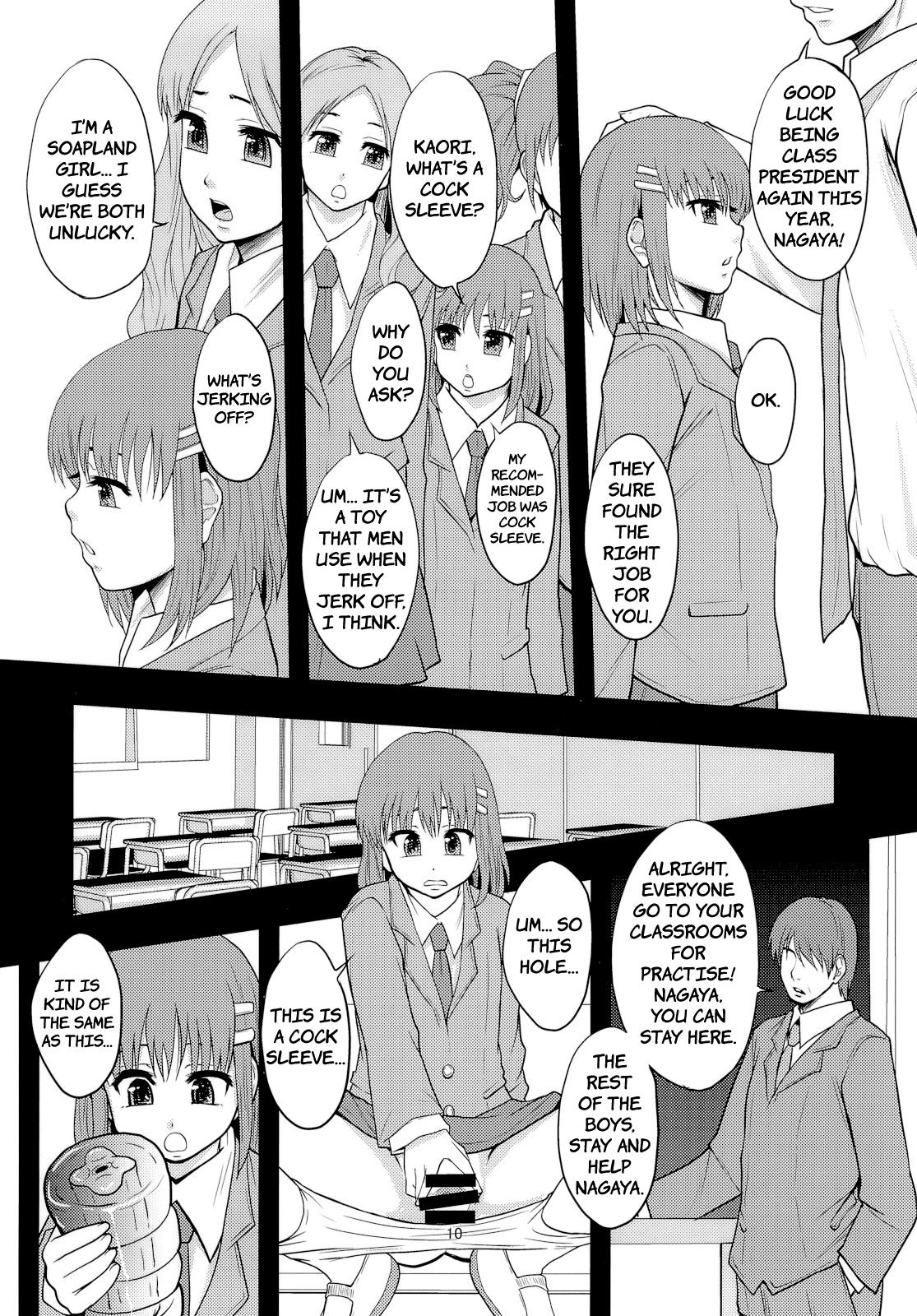 Desperate Ganbare Onaho-chan! | Good luck, Little Miss Cock Sleeve! Rough - Page 9