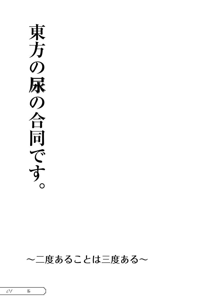 Men Touhou no Nyou no Goudou desu. - Touhou project Pure 18 - Page 2