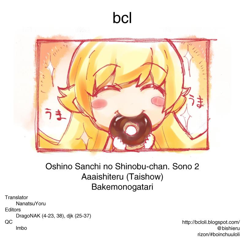 (SC46) [Aa Aishiteru (Taishow)] Oshino-san-chi no Shinobu-chan. Sono 2 (Bakemonogatari) [English] [bcl] 38