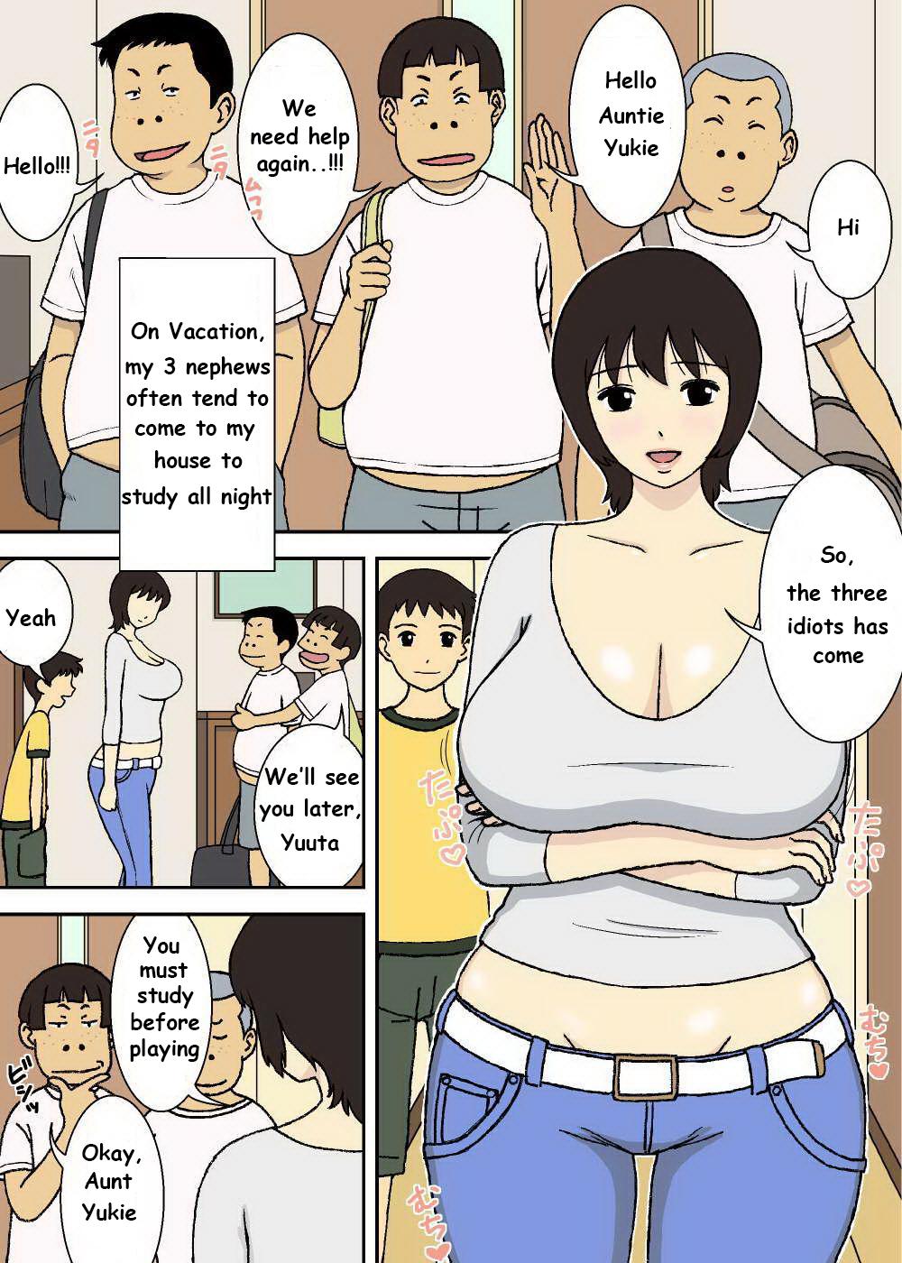 Cumfacial Warugaki to Kyonyuu Mama | Some Naughty Boys and a Mother with Huge Tits Casado - Page 3