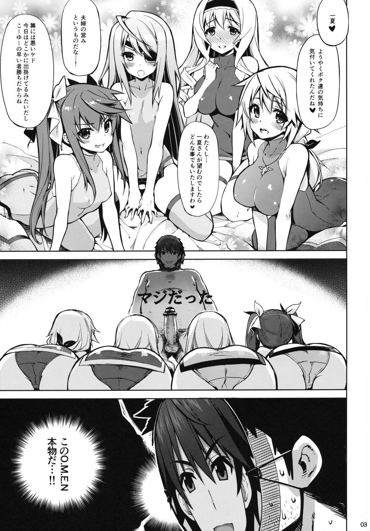 Gay Shaved ONE night SUMMER - Infinite stratos Brasil - Page 2